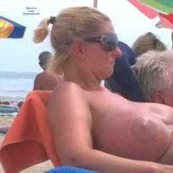 Pic #10 On The Beach, Thong And Big Boobs - Beach Voyeur, Big Tits