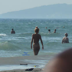 Pic #5 The Second Nude Skiathos  - Beach Voyeur, Big Tits, Blonde