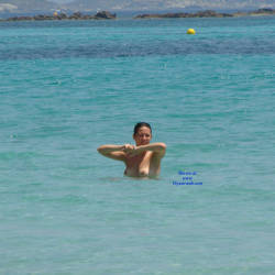 Pic #10 Europe - Posing And Preggo - Beach Voyeur, Big Tits