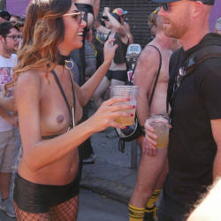 Pic #6 Folsom Street Fair Part 1 - Public Place, Big Tits, Topless Girls