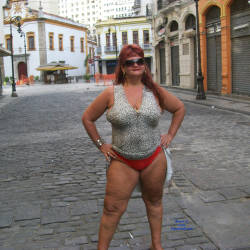 Pic #1 Cigana Exibida Nas Ruas - Big Tits, Flashing, Public Exhibitionist, Public Place, Redhead, Bush Or Hairy