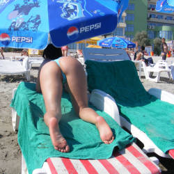 Pic #2 Romanian At Black Sea - Brunette, Outdoors, Bikini Voyeur, Beach Voyeur