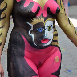 Pic #9 Body Painting In A NY Park .. Another Chapter - Ebony, Public Exhibitionist, Public Place