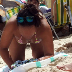 Pic #4 Blue Bikin From Boa Viagem Beach, Brazil - Bikini Voyeur, Beach Voyeur, Outdoors