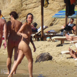 Pic #8 Skiathos Banana Beach FKK - Big Tits, Blonde, Outdoors, Beach Voyeur