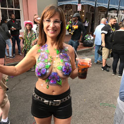 Mardi Gras 2017 - Topless Girls, Big Tits, Public Exhibitionist, Outdoors, Public Place