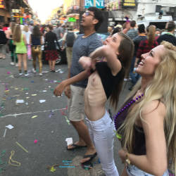 Pic #7 Sights On Bourbon Street 2017 - Topless Girls, Big Tits, Public Exhibitionist, Outdoors, Public Place