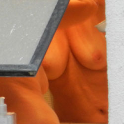 Pic #1 Neighbour On The Mirror - Big Tits, Voyeur