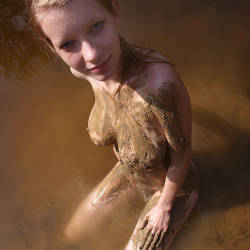 Pic #6 Pond Play Mud - Nude Girls, Big Tits, Outdoors, Firm Ass