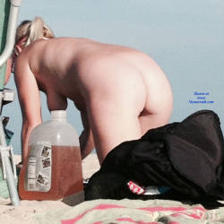 Pic #5 Blonde On The Beach In NJ - Nude Girls, Big Tits, Blonde, Outdoors, Beach Voyeur