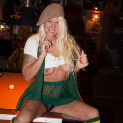 Pic #5 Iron Buffalo Saloon - Blonde, Public Exhibitionist, Flashing, Public Place