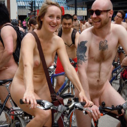 Pic #5 London Naked Bike Ride 2014 - Nude Girls, Public Exhibitionist, Public Place, Bush Or Hairy