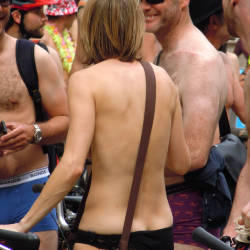 Pic #7 London Naked Bike Ride 2014 - Nude Girls, Public Exhibitionist, Public Place, Bush Or Hairy