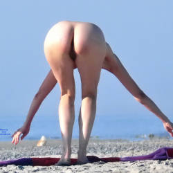 Pic #5 Warm Summer - Nude Girls, Big Tits, Brunette, Outdoors, Beach Voyeur