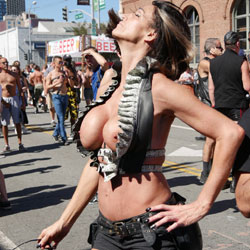 Folsom Street Fair Part 2 - Big Tits, Public Exhibitionist, Outdoors