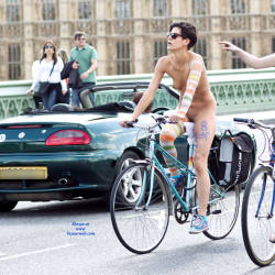 Pic #6 World Naked Bike Ride London - Nude Girls, Big Tits, Public Exhibitionist, Outdoors, Public Place