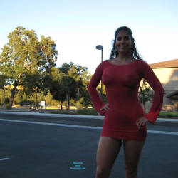 Pic #9 Flashing In NorCal - Big Tits, Brunette, Public Exhibitionist, Flashing, Public Place, Amateur