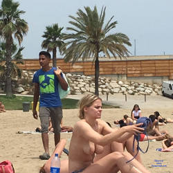 Pic #7 Barcelona Beach - Topless Girls, Outdoors, Bikini Voyeur, Beach Voyeur, Blonde