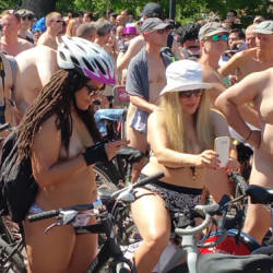 Pic #2 Nude Bike Ride London 2017 - Topless Girls, Big Tits, Outdoors, Public Place