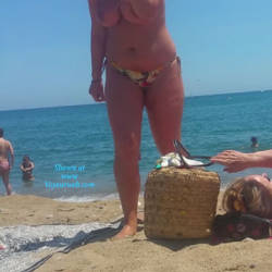 Pic #1 Spain June - Nude Girls, Big Tits, Outdoors, Beach Voyeur