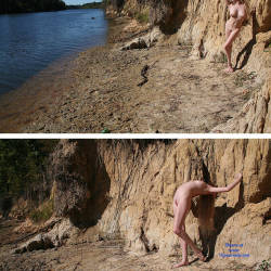 Pic #9 Riverbank - Nude Girls, Big Tits, Outdoors, Bush Or Hairy