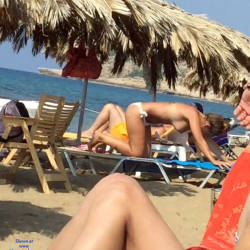 Pic #5 Busty Topless Girl On Greek Beach - Topless Girls, Outdoors, Beach Voyeur