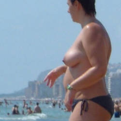 Pic #6 Summer Memories - Topless Girls, Big Tits, Outdoors, Beach Voyeur