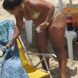 Pic #1 Big Ass From Recife City, Brazil - Big Ass, Brunette, Outdoors, Bikini Voyeur, Beach Voyeur