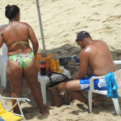 Pic #2 Big Ass From Recife City, Brazil - Big Ass, Brunette, Outdoors, Bikini Voyeur, Beach Voyeur