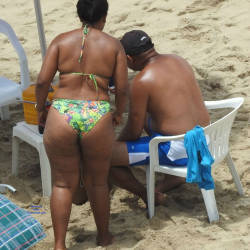 Pic #4 Big Ass From Recife City, Brazil - Big Ass, Brunette, Outdoors, Bikini Voyeur, Beach Voyeur