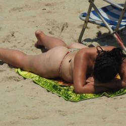 Pic #5 Big Ass From Pina Beach - Beach, Brunette, Outdoors, Bikini Voyeur, Beach Voyeur, Big Ass