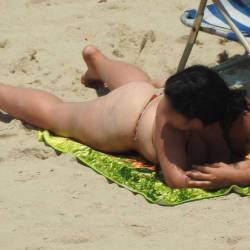 Pic #6 Big Ass From Pina Beach - Beach, Brunette, Outdoors, Bikini Voyeur, Beach Voyeur, Big Ass