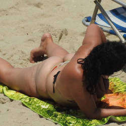 Pic #7 Big Ass From Pina Beach - Beach, Brunette, Outdoors, Bikini Voyeur, Beach Voyeur, Big Ass