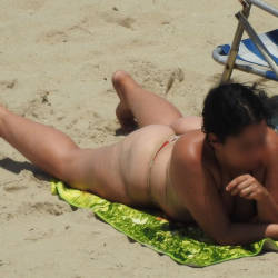 Pic #8 Big Ass From Pina Beach - Beach, Brunette, Outdoors, Bikini Voyeur, Beach Voyeur, Big Ass