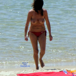 Pic #1 Several Girls At The Beach - Topless Girls, Beach, Big Tits, Outdoors, Beach Voyeur