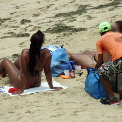 Pic #8 Summer In Janga Beach, Brazil - Beach, Brunette, Outdoors, Bikini Voyeur, Beach Voyeur