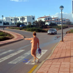 Pic #7 Nude Walk To Our Locations - Nude Girls, Big Tits, Public Exhibitionist, Flashing, Outdoors, Public Place, Amateur