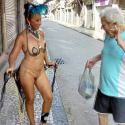 Pic #8 Luna 70 Years In The Carnival Of Rio 2018 - Public Exhibitionist, Flashing, Outdoors, Public Place, Amateur