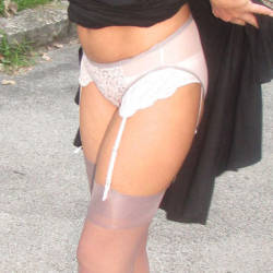 Pic #1 Hot Brockton In The Grove - Lingerie, Outdoors, See Through, Amateur