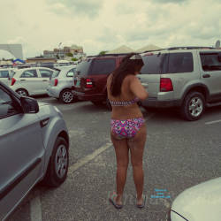 Pic #3 Tanuja Flashing In Parking Lot - Topless Wives, Public Exhibitionist, Flashing, Outdoors, Public Place, Amateur