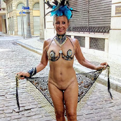 Luna 70 Years In The Carnival Of Rio 2018 II - Public Exhibitionist, Flashing, Outdoors, Public Place, Shaved