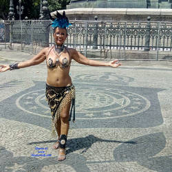 Pic #6 Luna 70 Years In The Carnival Of Rio 2018 II - Public Exhibitionist, Flashing, Outdoors, Public Place, Shaved