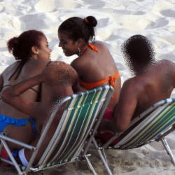 Pic #4 Couples In Janga Beach - Beach, Brunette, Outdoors, Bikini Voyeur, Beach Voyeur