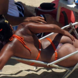 Pic #2 Delicious Asses From Recife City, Brazil - Beach, Brunette, Outdoors, Bikini Voyeur, Beach Voyeur