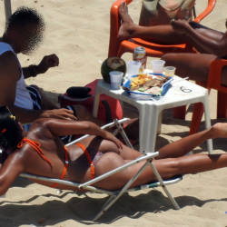 Pic #4 Delicious Asses From Recife City, Brazil - Beach, Brunette, Outdoors, Bikini Voyeur, Beach Voyeur