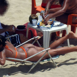 Pic #6 Delicious Asses From Recife City, Brazil - Beach, Brunette, Outdoors, Bikini Voyeur, Beach Voyeur