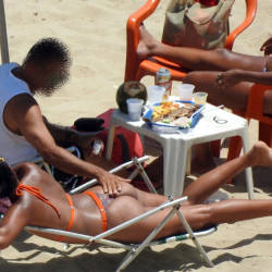 Pic #1 Delicious Asses From Recife City, Brazil - Beach, Brunette, Outdoors, Bikini Voyeur, Beach Voyeur