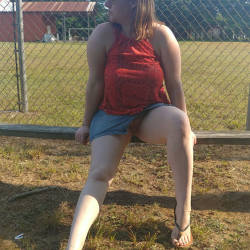 Pic #10 A Little Flashing Fun - Pantieless Girls, Big Tits, Public Exhibitionist, Flashing, Outdoors, Public Place, Amateur