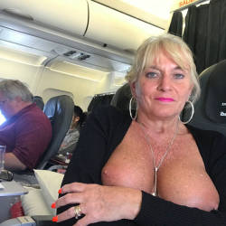 Pic #9 Flying High - Big Tits, Blonde, Public Exhibitionist, Flashing, Public Place, Amateur, Body Piercings