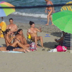 Pic #2 Spanish Beach - Topless Girls, Beach, Brunette, Outdoors, Beach Voyeur